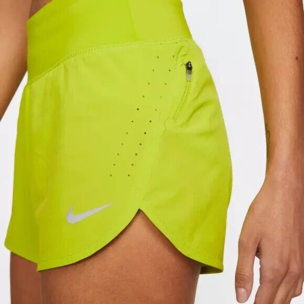 Nike Women's Neon Green Athletic Running Shorts